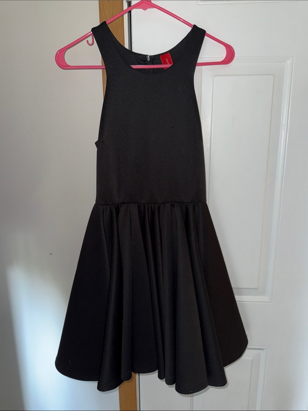 AKIRA Black Sleeveless Midi Flared Dress
